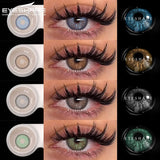 Boxtoday Colorful Contact Lenses for Eyes 1pair Fashion Eye Lenses Gray Contacts Green Lenses Blue Eye Contacts Yearly Eye Lens