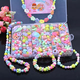 Boxtoday 24 Grid DIY Handmade Beads Toys For Children With Accessory Set Girl Weaving Bracelet Jewelry Making Toys Creative Children Gift