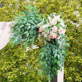 Boxtoday 10PCS Artificial Plants Italian Ruscus Greenery Stems Spring Faux Shrub Bushes Green Leaves for Wedding Arch Bouquet Home Decor