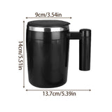 Boxtoday Electric Mixing Cup Stainless Steel Mug Cup Magnetic Rotating Blender Auto Stirring Coffee Cup Tea Milk Cocoa Water Cup