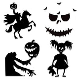 Boxtoday Halloween decoration room door stickers window decor skeleton hand pumpkin DIY devil witch hat glass window stickers ghost