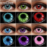 Boxtoday 1 Pair Cosplay Contact Lenses Beautiful Pupil Eye Cosmetic Colorful Contact Lenses Halloween Yearly Eyes Contact Lens