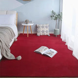 Boxtoday Plush Pink Thick Carpet Living Room Decoration Fluffy Bedroom Carpets Anti-slip Floor Soft Coral Velvet Rugs Solid Large Carpets