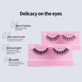 Boxtoday Wet Lash Spikes New Volume Fluffy Full Strip Lashes Makeup Accessories Faux Mink Eye Lashes Vendor C/D Curl False Eyelashes