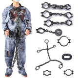 Boxtoday Durable Halloween Props Spooky Halloween Prisoner Costume Accessories Plastic Chains for Cosplay Masquerade Parties for Haunting