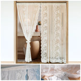 Boxtoday Romantic Lace Sheer Rod Pocket Luxury Curtain Tulle French window bedroom Living room Partition Curtain Home Decor