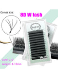 Boxtoday 5D W False Lash Extension 4D 5D W Eyelash Cluster Supplies 3D 8D Russia Volume Fans Faux Mink Lash Bundles Curl C/D Doe Eye