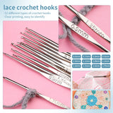 Boxtoday Knitting Crochet Hook Set Home Use Sewing Tool DIY Craft Crochet Knit Markers Needles Tools Weaving Accessories With Bag