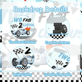 Boxtoday 1pc Racing Car Theme Happy Birthday Background Second Anniversary Birthday Photography Backdrop For Party Decoration Supplies