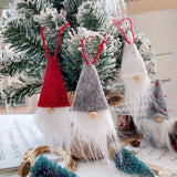 Boxtoday 3Pcs/lot Christmas Gnome Elf Doll Pendant Merry Christmas Decorations for Home Xmas Tree Ornament Navidad Natal New Year