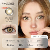 Boxtoday 1 pair New Colored Contacts Lenses for Eyes Brown Eyes Contacts Lenses Yearly Fashion Lenses Gray Green Contacts Lenses