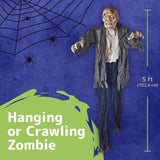 Boxtoday Halloween Hanging Zombie and Groundbreaker Decoration for The Best Halloween Decorations Zombie Outdoor Prop with Flowing Robe