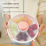 Boxtoday Lid Moisture-proof Home Storage Box Rotating Fruit Tray Portable Sealed Dry Fruit Box Children's Snack Box Closet Organizer