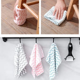 Boxtoday 5Pcs Kitchen Towel Dishcloth Household Kitchen Dishwashing Cloth Color Table Cleaning Wipe Cloth Absorbent Water Scouring Pad