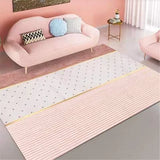 Boxtoday Nordic Style Sofa Coffee Table Mat Pink Cute Living Room Rug Girl Bedroom Bedside Rugs Simple Abstract Large Area Non-slip Mats