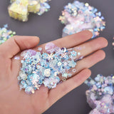 Boxtoday 10g Luminous Sequins DIY Epoxy Resin Filling Mixed With Shell Concave Plum Snowflake Circular Beads Jewelry Resin Crafts Making