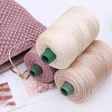 Boxtoday 200m/roll Crochet YarnThread for Hand-knitted Hat Bag Summer Sun Hat Ice Rope DIY Hook Cushion Silk Wool Yarn Sewing Accessories