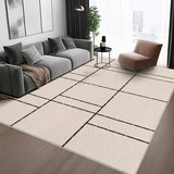 Boxtoday White Black Striped Carpet Minimalist Luxury Living Room Carpets Modern Art Home Decoration Rug Comfortable Soft Bedroom Rugs