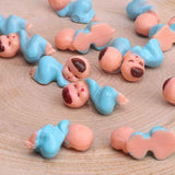 Boxtoday 60/100pcs Pink Blue Plastic Babies Baby Shower Mini Infants Figurines Ice Cube Game Gender Reveal Party Favors Decorations