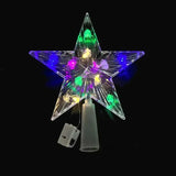 Boxtoday Christmas Tree Ornaments Top Stars LED Light Lamp Christmas Decorations for Home Xmas Trees New Year 2025 Navidad Natal Noel