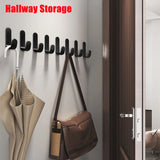 Boxtoday Multi-purpose Wall Organizer Hook Behind-door Key Cloth Hanger Hook Bathroom Robe Towel Holder Rack Kitchen Hardware Shelf Hook