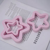 Boxtoday 3PCS/Set Hollow Star Silicone Mold DIY Five-Pointed Stars Ornament Making Plaster Resin Casting Molds Home Decor Craft Gifts