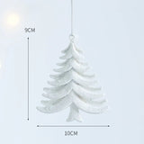 Boxtoday Acrylic Pendant Intricate Glitter Bow Hangings Elegant Snowflake for Window