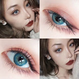 Boxtoday 2Pcs/Pair Taylor DNA Colored Contact Lenses Cosmetic Contacts Natural Color lens eyes Beauty Yearly Lenses Blue Brown