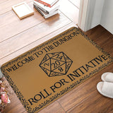 Boxtoday Welcome To The Dungeons Roll For InitiativeBathroom Mat Dnd Game Doormat Kitchen Carpet Balcony Rug Home Decor