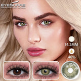 Boxtoday Natural Colored Contact Lenses For Eyes 2Pcs Blue Brown Contacts Lens Fashion Yearly Beauty Makeup Green Contact lenses