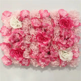 Boxtoday Pink Silk Rose Flower Wall Artificial Flower for Wedding Decoration Flower Wall BabyShow Wedding Christmas Home Backdrop Decor