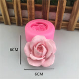 Boxtoday Flower Bloom Rose Shape Silicone Fondant Soap 3D Cake Mold Cupcake Jelly Candy Chocolate Decoration Baking Tool Moulds