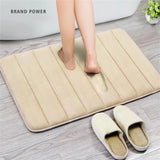 Boxtoday Super Absorbent Bath Mat Non Slip Rugs Bathroom Carpets Soft Memory Foam Floor Mat Bedroom Toilet Floor Shower Rug Home Decor