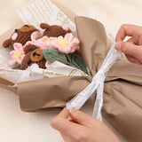 Boxtoday Crochet Knitting Animal Or Flower Bouquets Kit With Cotton Yarn Thread Instructions DIY Knit Tool Set Accessories