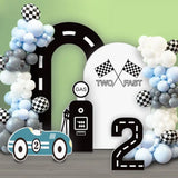 Boxtoday Race Car Traffic Lights Cardboard Cutout Fast One Backdrop DIY Boy Birthday Baby Shower Racing Theme Party Decoration Supplies