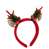 Boxtoday 1Pc Cute Deer Horn Hair Band Children's Christmas Headwear Autumn and Winter Plush Headband Hair Clip Women's Patry Accessories