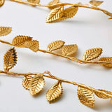 Boxtoday 2M 20LED Golden Leaves String Fairy Lights For Wedding Birthday Party Decoration Home Garden Artificial Plant Garland Vine Light