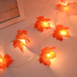 Boxtoday 3M 20LED Artificial Maple Leaves Light String LED Fairy Garland Christmas Thanksgiving Home Decoration Halloween Party Ornament