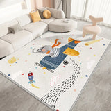 Boxtoday Cartoon Cream Style Living Room Decorative Carpet Light Luxury Bedroom Bedside Large Area Non-slip Rug Home Cloakroom Study Rugs