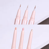 Boxtoday Double Ended Lying Silkworm Pencil Highlighter Makeup Pen enlarge eyes Under Eye Highlighter Makeup Stick Slim & soft  tip