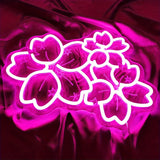 Boxtoday Sakura Neon Sign Cute Style LED Neon Light Dimmable Engraving Art Wall Light Suitable for Bedroom Playroom Florist Birthday Gift