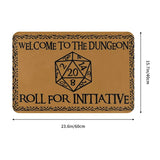 Boxtoday Welcome To The Dungeons Roll For InitiativeBathroom Mat Dnd Game Doormat Kitchen Carpet Balcony Rug Home Decor