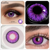 Boxtoday 1 Pair Cosplay Contact Lenses Beautiful Pupil Eye Cosmetic Colorful Contact Lenses Halloween Yearly Eyes Contact Lens