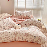 Boxtoday Ins Jacquard Girls Comfort Bedding Set Soft  Cotton Bed Sheet  Quilt Cover Pillowcase Bed Linens comforter sets 이불세트 이불커버세트