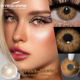 Boxtoday 1 Pair Colorful Contact Lenses for Eyes Fashion Blue Eye Lenses Green Lenses Gray Eye Contacts Yearly Lens Eye Contact