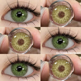 Boxtoday 1pair New Color Contact Lenses for Eyes Natural Blue Eye Lenses Purple Lenses Gray Eye Contacts Brown Eye Lens Yearly