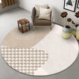 Boxtoday Modern Light Luxury Round Carpets Living Room Sofa Coffee Tables Rug Ins Style Decoration Room Bedroom Carpet Non-slip Bath Mats