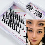 Boxtoday Fox Eye DIY Lash Clusters Korean Makeup Wholesale Winged Cat Eye DIY Cluster Lashes 2024 New Individual Eyelash