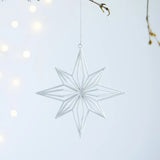 Boxtoday Acrylic Pendant Intricate Glitter Bow Hangings Elegant Snowflake for Window