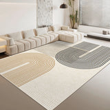 Boxtoday Minimalist Geometric Abstract Striped Carpet Comfortable Easy Clean Large Area Living Room Carpets Luxury Bedroom Decorative Rug